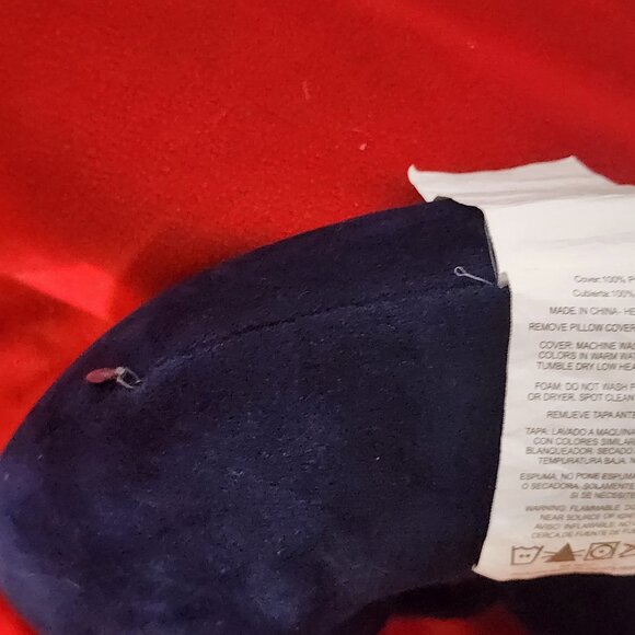 Protégé Cobalt Blue Poly 12"x13"  Zip Out Memory Foam Neck Pillow w/Snap Closure - Picture 16 of 16